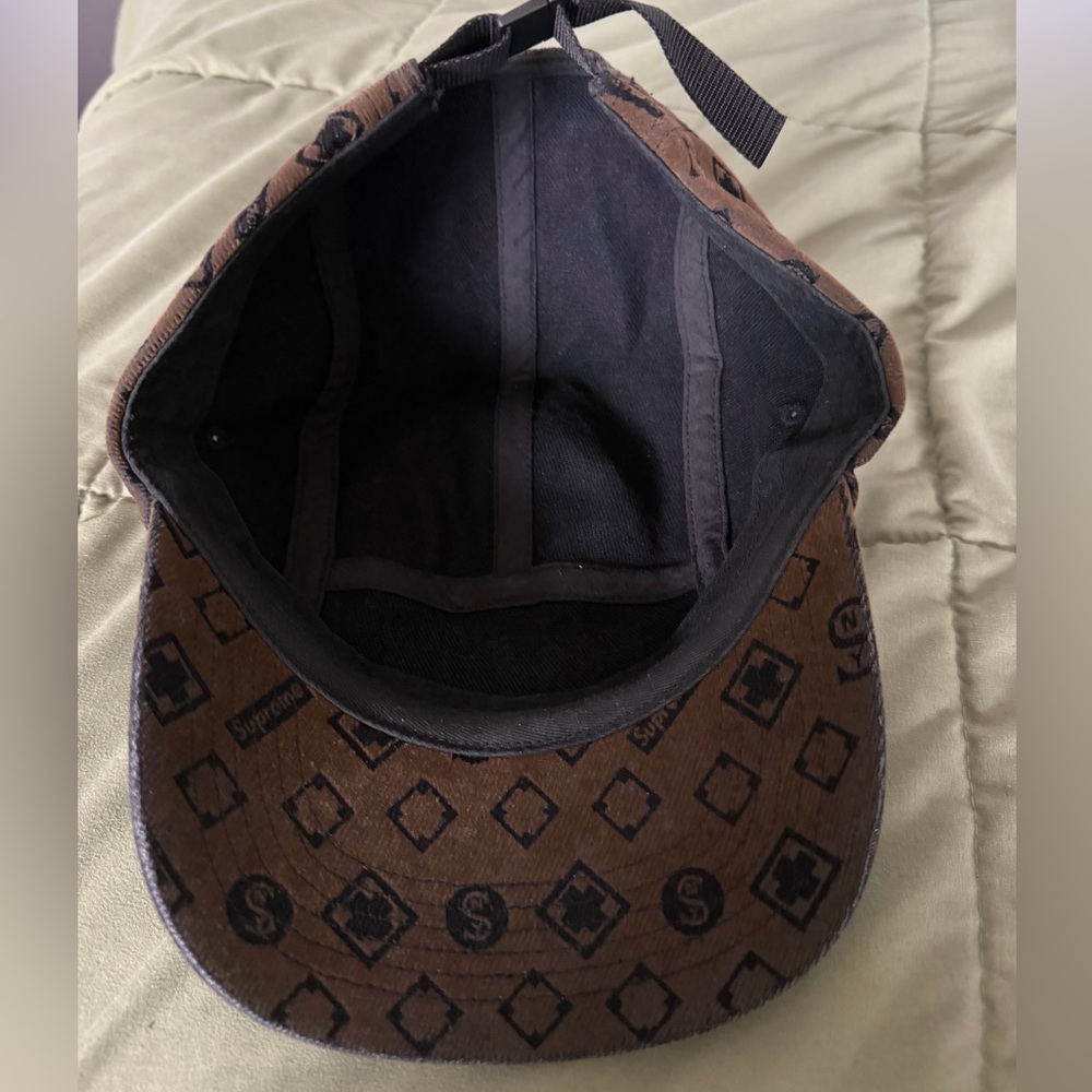 Supreme Brown Patterned Hat - image 6